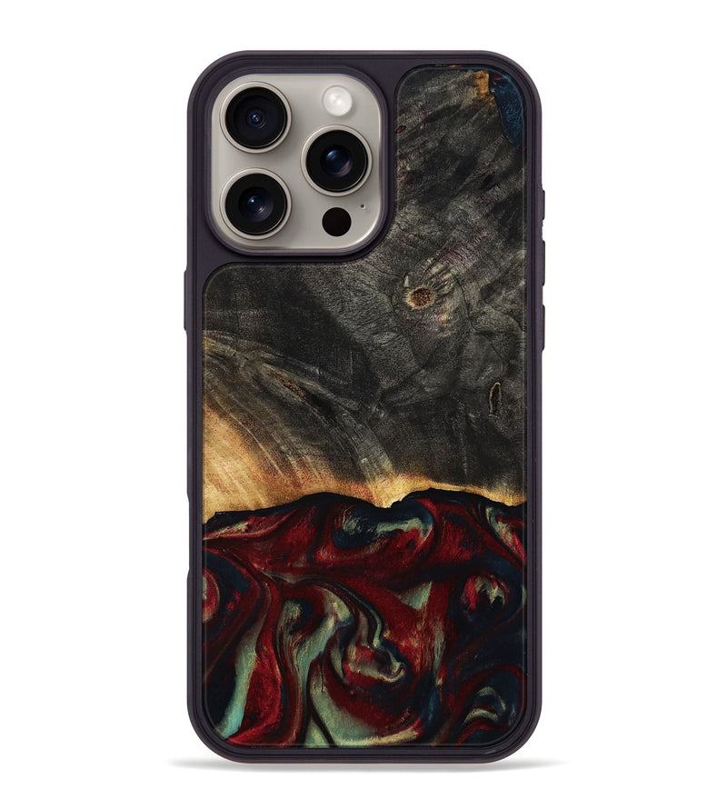iPhone 16 Pro Max Wood Phone Case - Millie (Red, 814804)