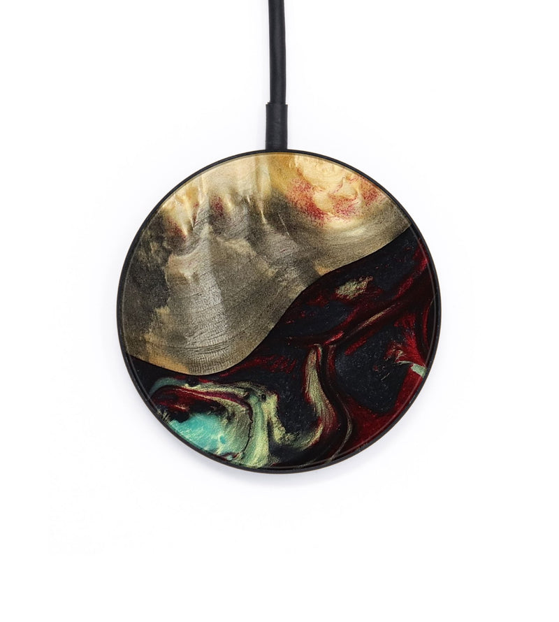 Circle Wood Wireless Charger - Mariann (Red, 814806)