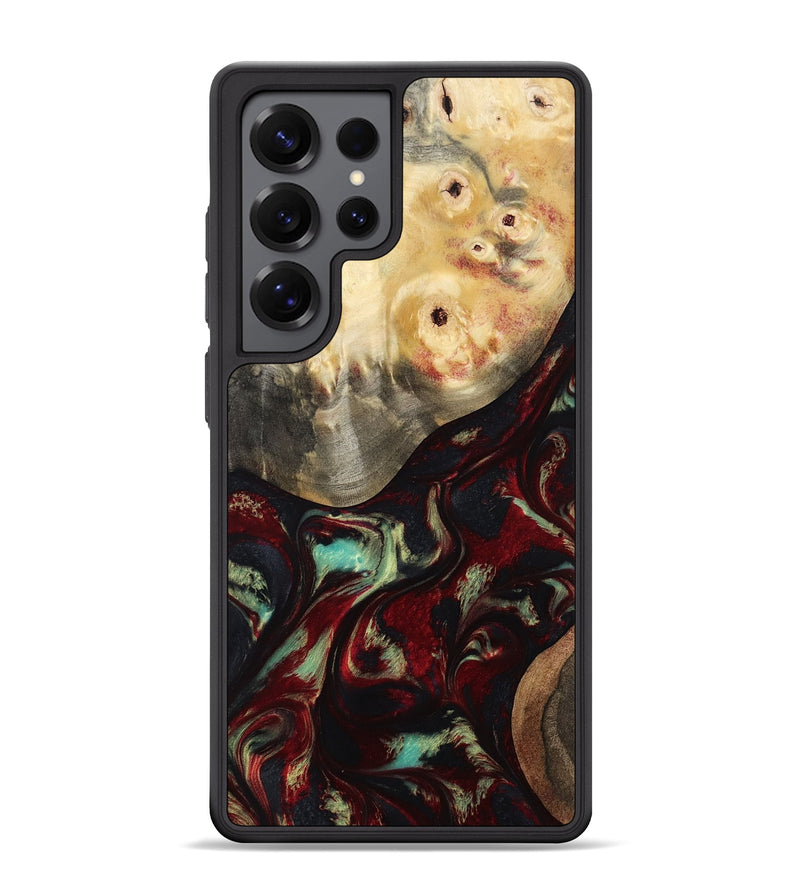 Galaxy S25 Ultra Wood Phone Case - Mariann (Red, 814806)