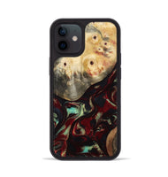 iPhone 12 Wood Phone Case - Mariann (Red, 814806)