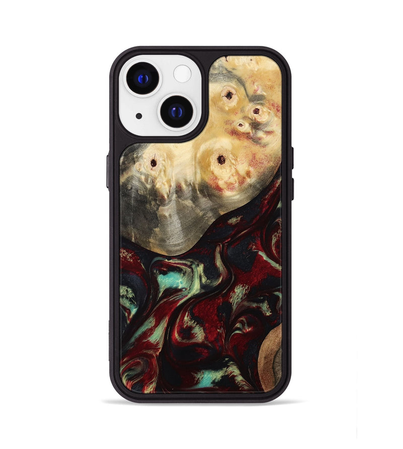 iPhone 13 Wood Phone Case - Mariann (Red, 814806)