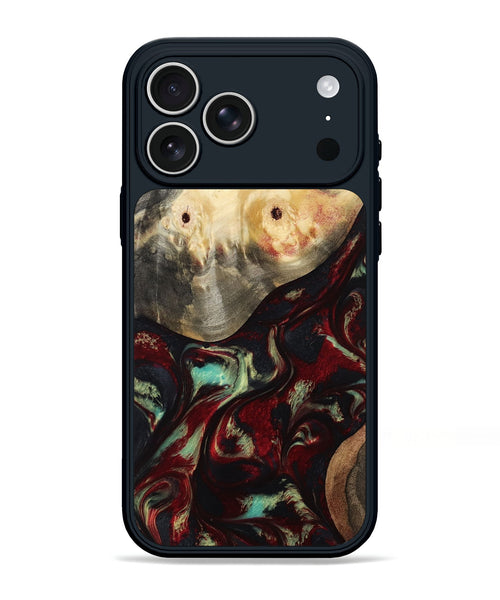 iPhone 17 Pro Max Wood Phone Case - Mariann (Red, 814806)