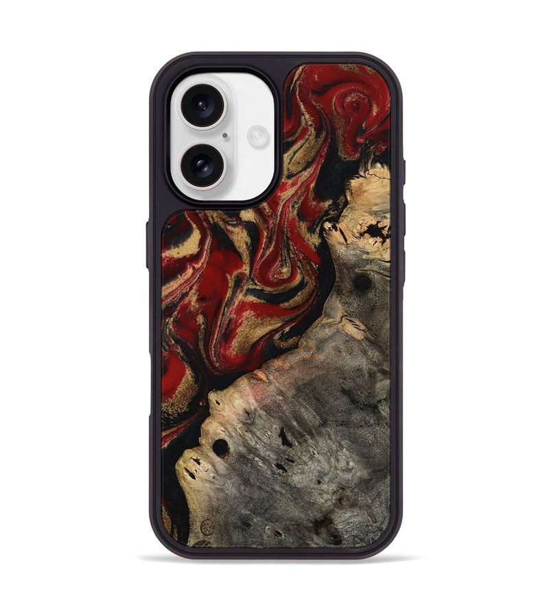 iPhone 17 Wood Phone Case - Elda (Red, 814807)