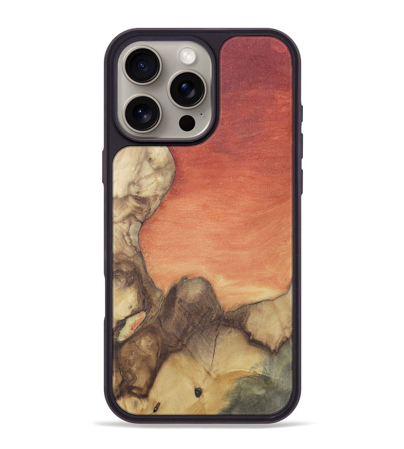 iPhone 16 Pro Max Wood Phone Case - Saint (Red, 814811)