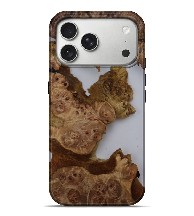iPhone 17 Pro Max Wood Live Edge Phone Case - Mike (Clear, 814822)