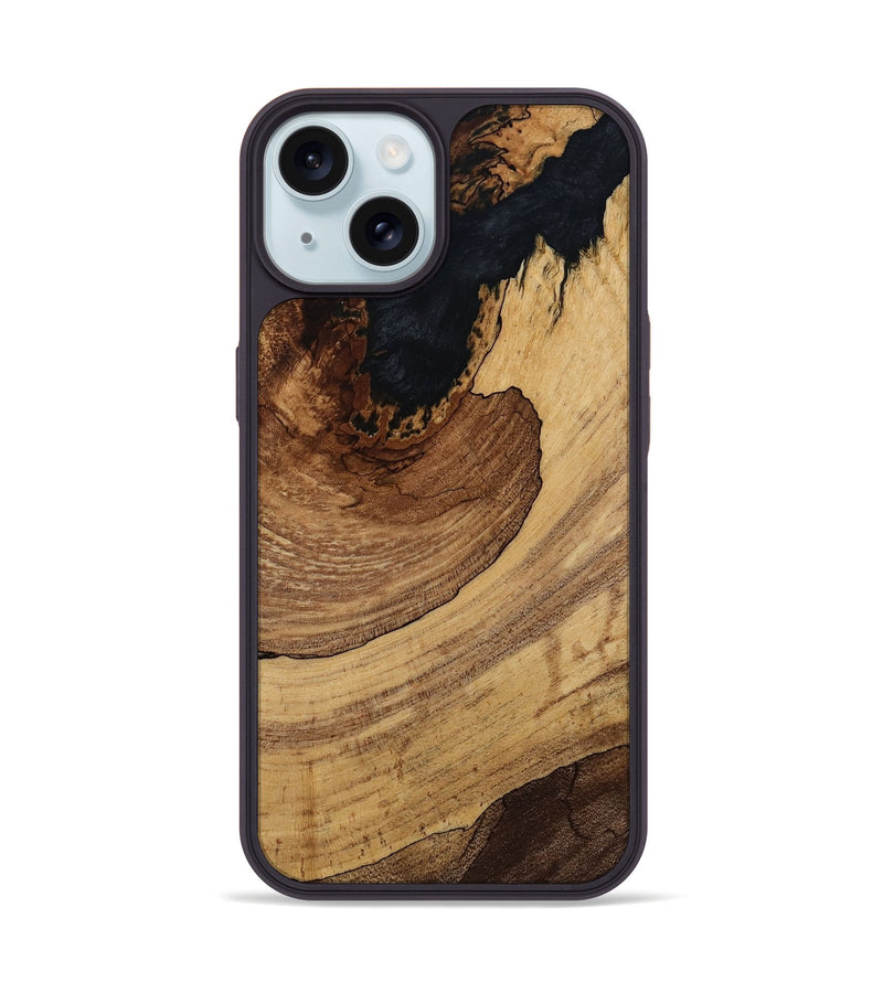 iPhone 15 Wood Phone Case - Olga (Wood Burl, 814840)