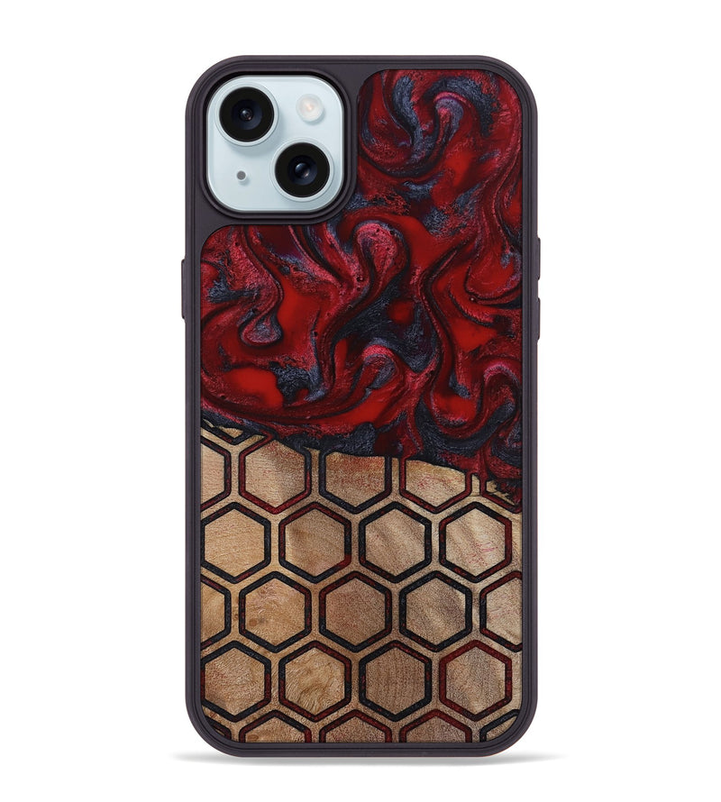 iPhone 15 Plus Wood Phone Case - Symone (Pattern, 814848)