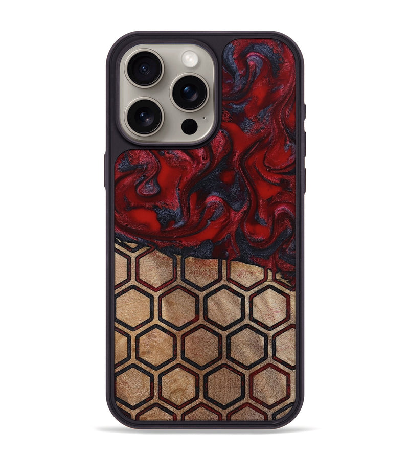 iPhone 15 Pro Max Wood Phone Case - Symone (Pattern, 814848)