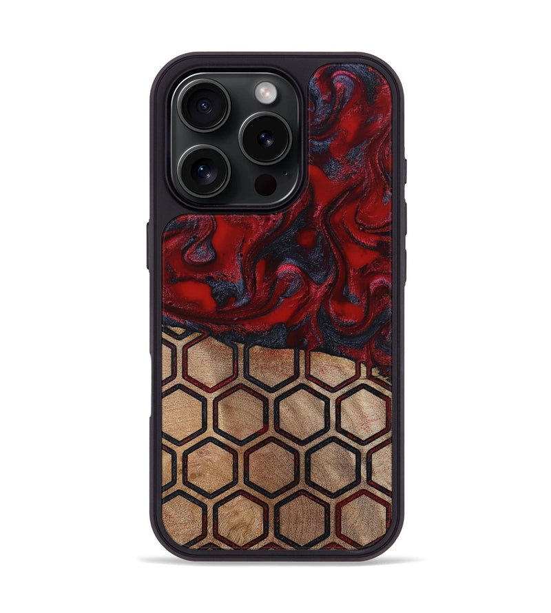iPhone 16 Pro Wood Phone Case - Symone (Pattern, 814848)