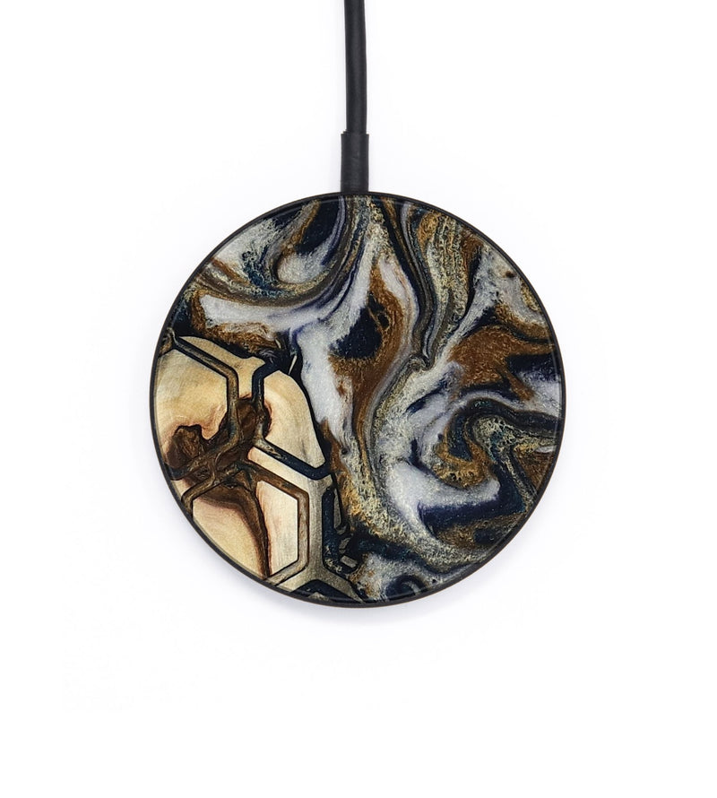 Circle Wood Wireless Charger - Kortney (Pattern, 814852)