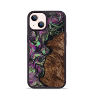 iPhone 14 Wood Phone Case - Keaton (Purple, 814862)