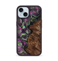 iPhone 15 Wood Phone Case - Keaton (Purple, 814862)