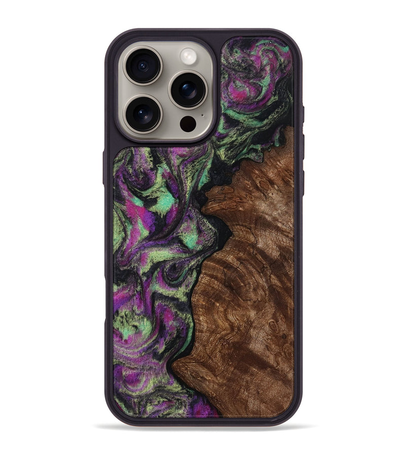iPhone 16 Pro Max Wood Phone Case - Keaton (Purple, 814862)
