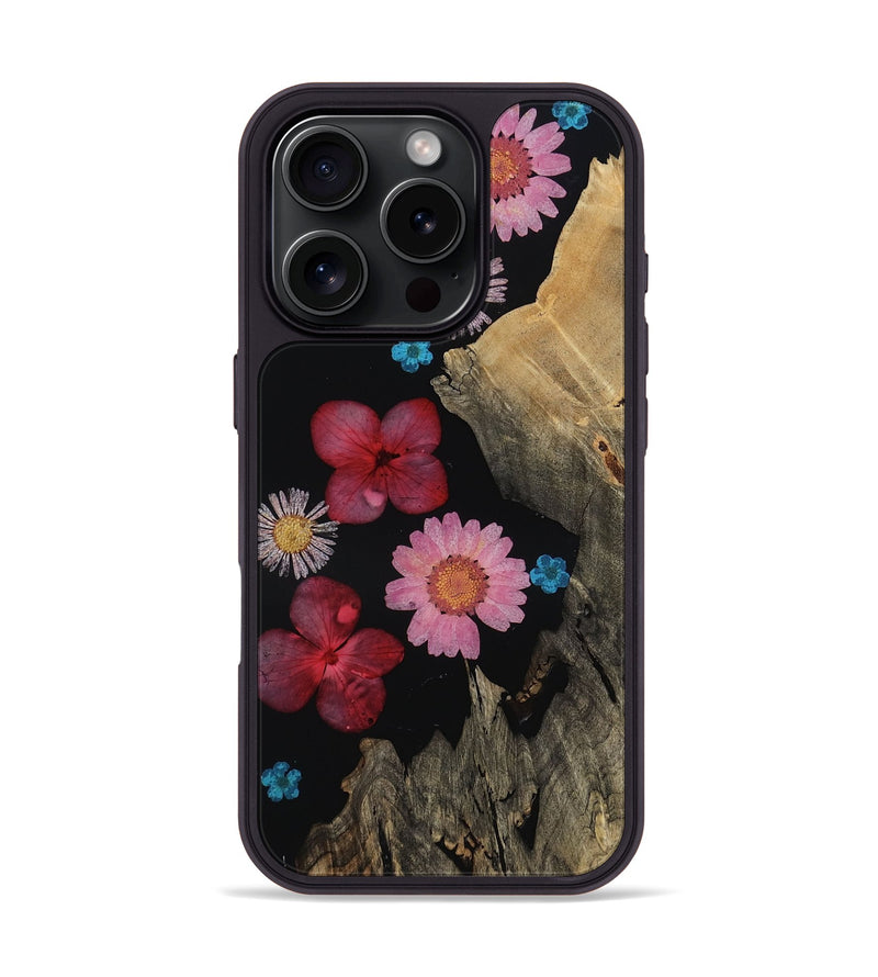 iPhone 16 Pro Wood Phone Case - Iliana (Bloom, 814913)