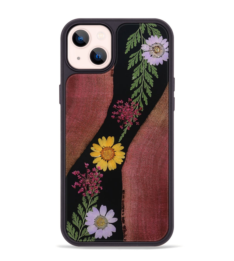 iPhone 14 Plus Wood Phone Case - Golden (Bloom, 814932)