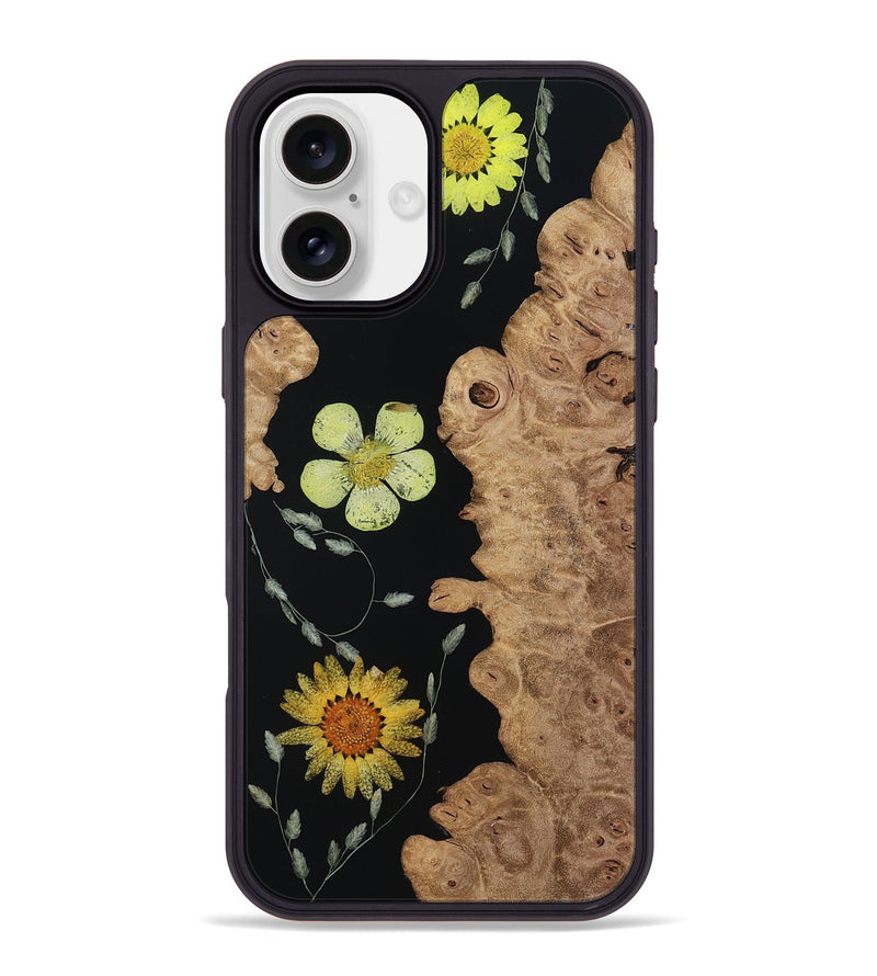iPhone 16 Plus Wood Phone Case - Rosina (Bloom, 814950)