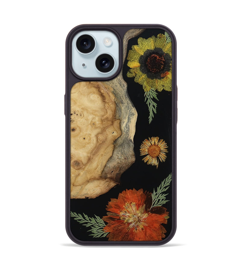 iPhone 15 Wood Phone Case - Abdiel (Bloom, 814967)