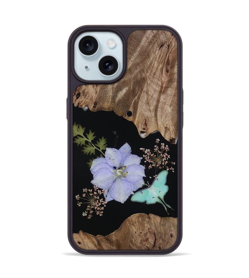 iPhone 15 Wood Phone Case - Latifah (Bloom, 814971)