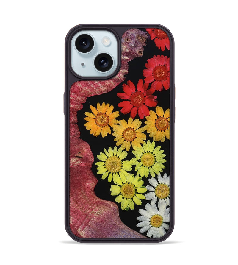 iPhone 15 Wood Phone Case - Kitty (Bloom, 815042)