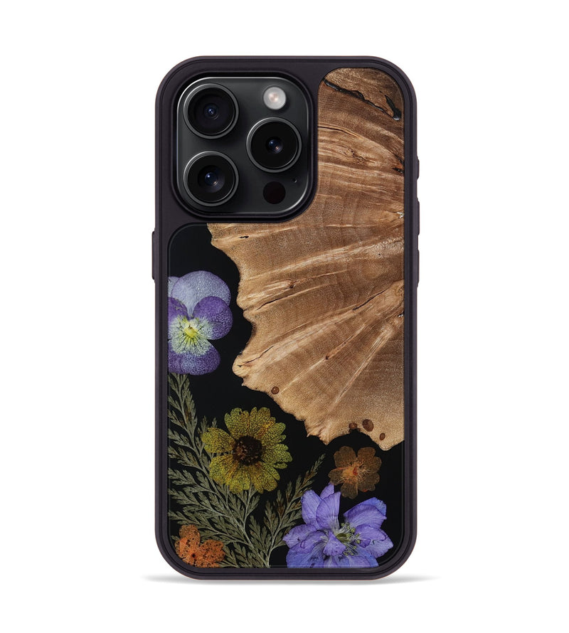 iPhone 15 Pro Wood Phone Case - Manda (Bloom, 815060)