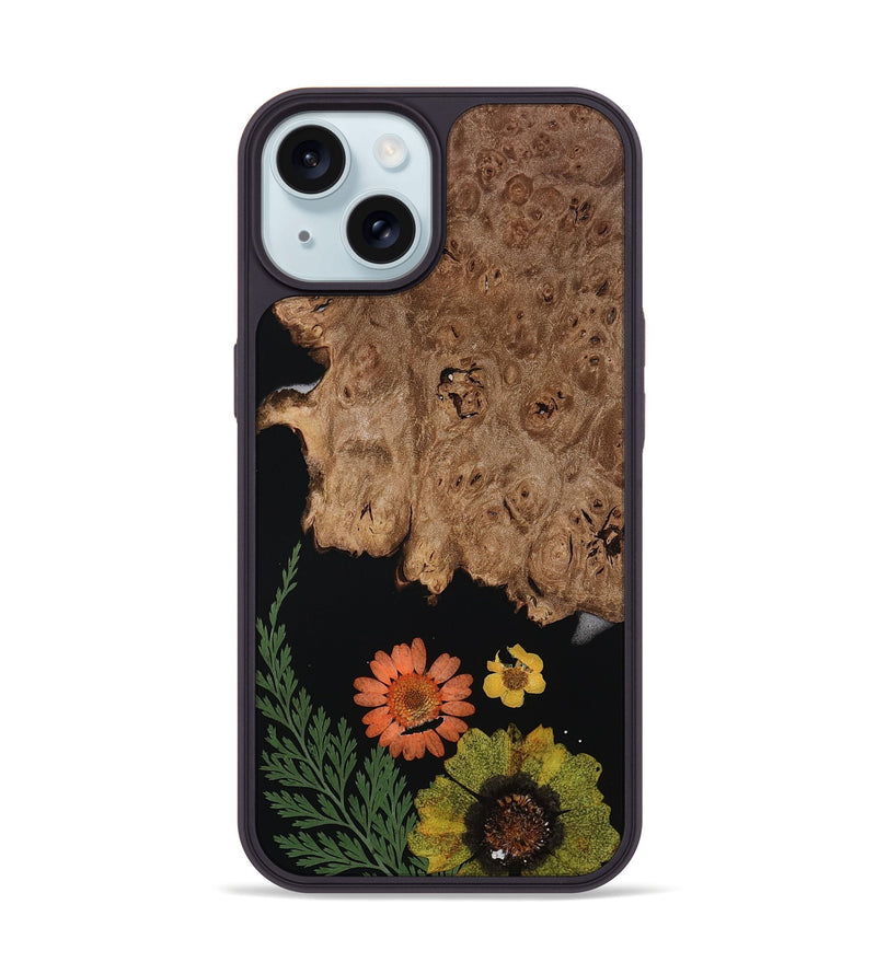 iPhone 15 Wood Phone Case - Addie (Bloom, 815085)