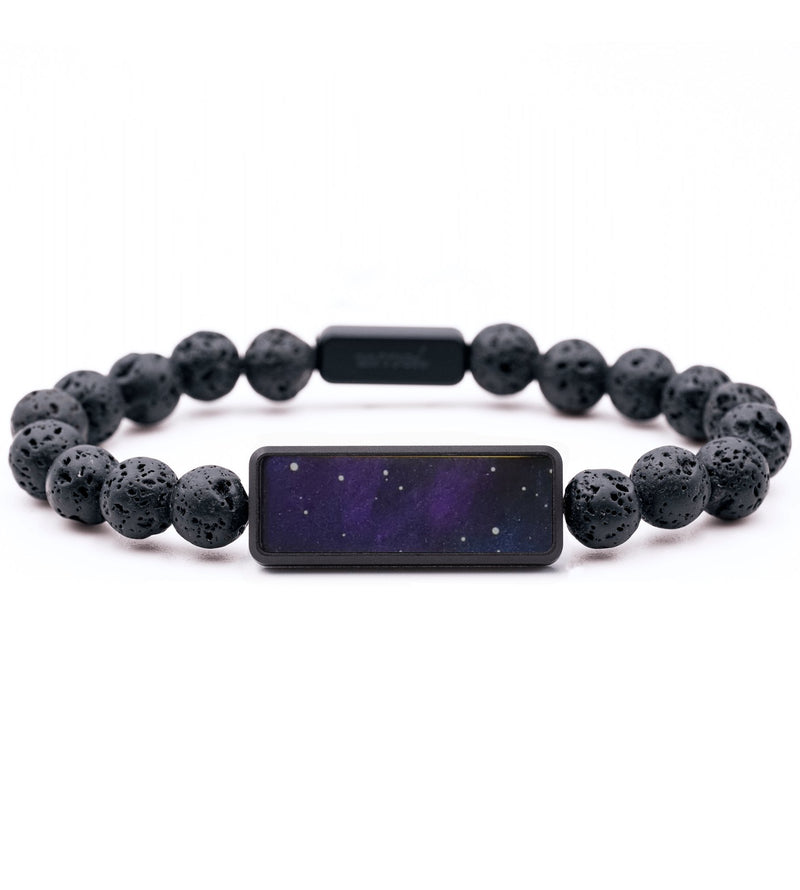 Lava Bead Wood Bracelet - Leigh (Cosmos, 815137)