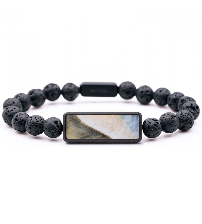 Lava Bead Wood Bracelet - Cooper (Coastal, 815141)