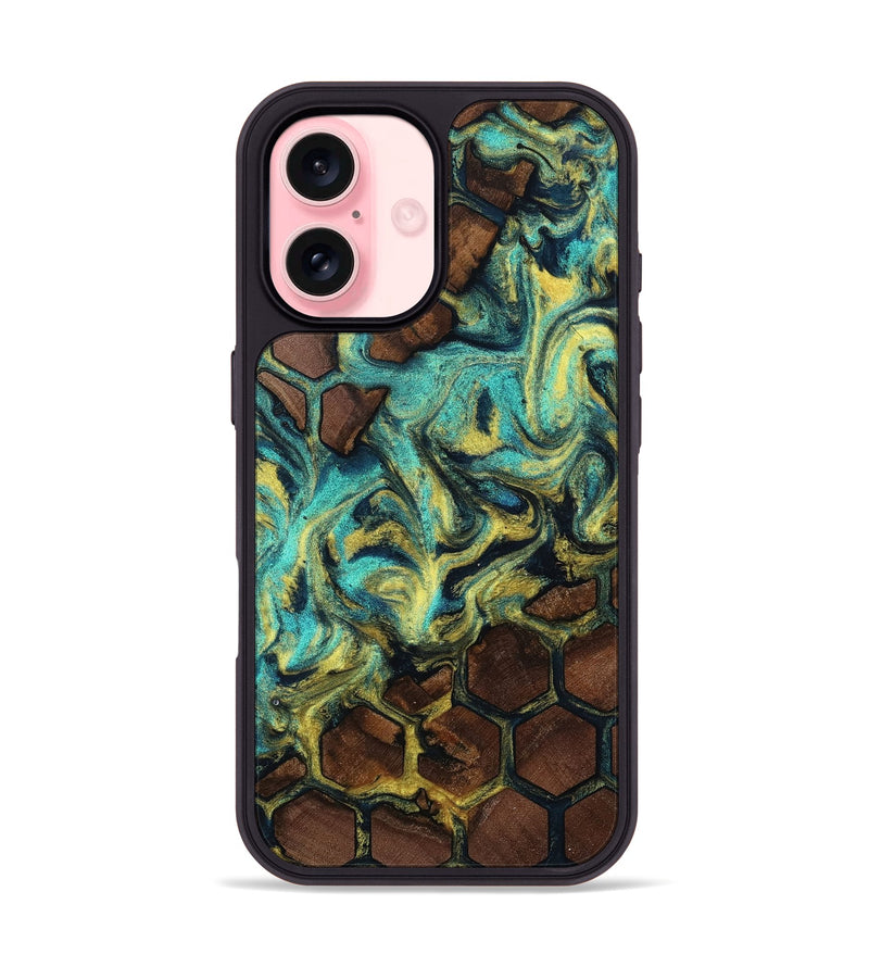iPhone 16 Wood Phone Case - Mallie (Pattern, 815196)