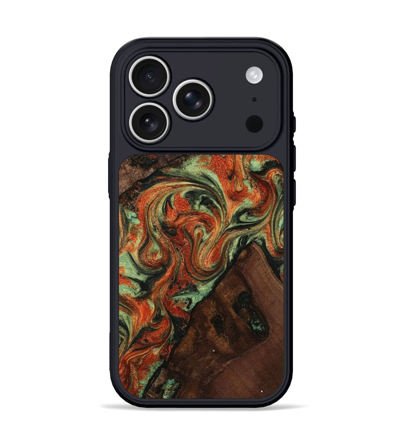 iPhone 17 Pro Wood Phone Case - Susan (Green, 815205)