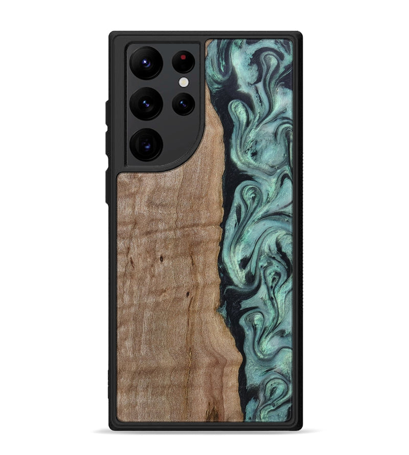 Galaxy S22 Ultra Wood Phone Case - Julio (Green, 815206)