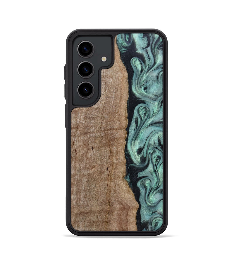 Galaxy S24 Wood Phone Case - Julio (Green, 815206)
