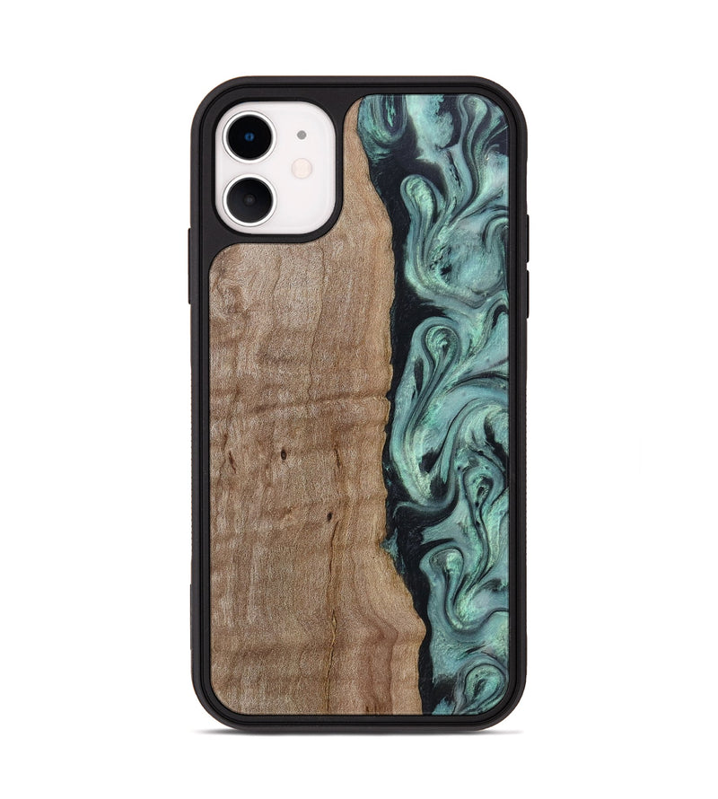 iPhone 11 Wood Phone Case - Julio (Green, 815206)