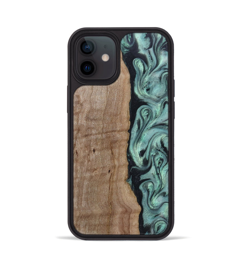 iPhone 12 Wood Phone Case - Julio (Green, 815206)