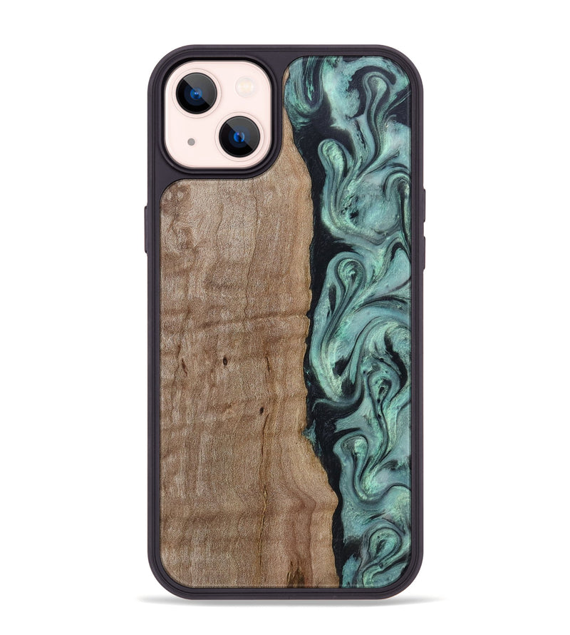 iPhone 14 Plus Wood Phone Case - Julio (Green, 815206)