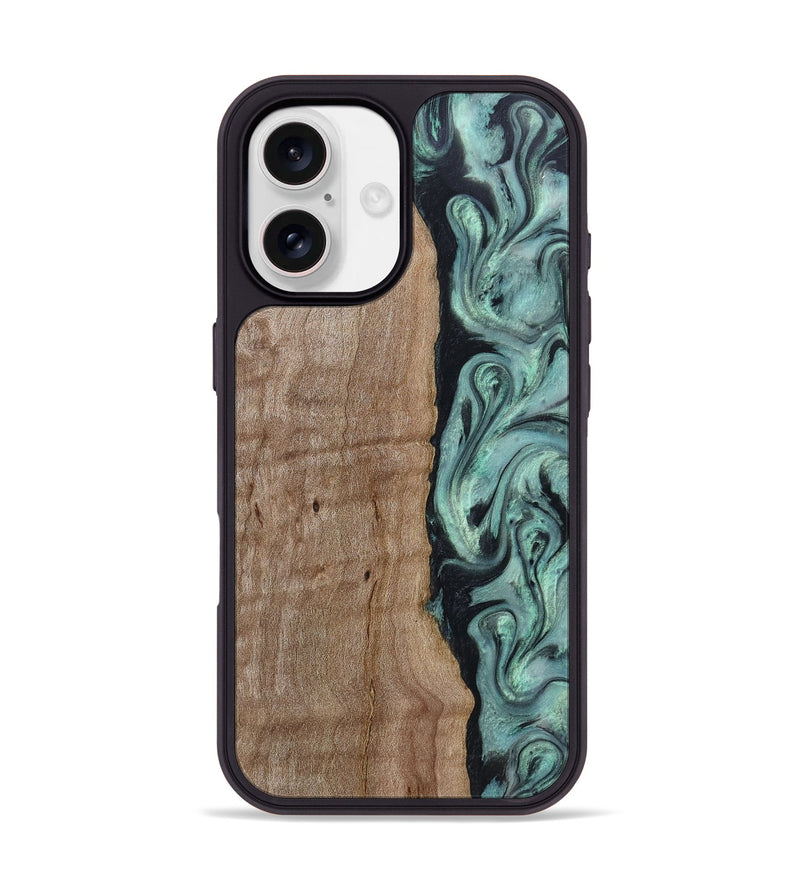 iPhone 17 Wood Phone Case - Julio (Green, 815206)