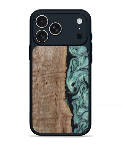 iPhone 17 Pro Max Wood Phone Case - Julio (Green, 815206)