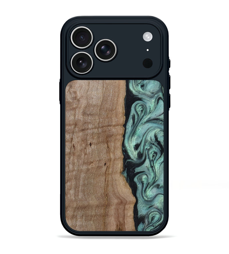 iPhone 17 Pro Max Wood Phone Case - Julio (Green, 815206)