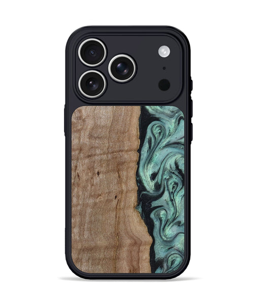 iPhone 17 Pro Wood Phone Case - Julio (Green, 815206)
