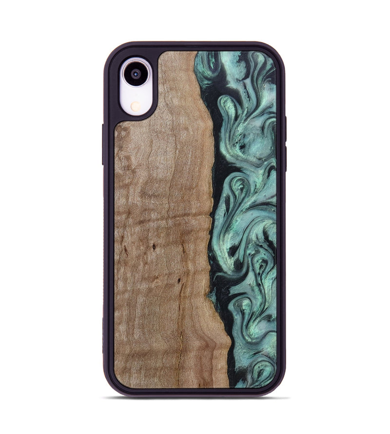 iPhone Xr Wood Phone Case - Julio (Green, 815206)