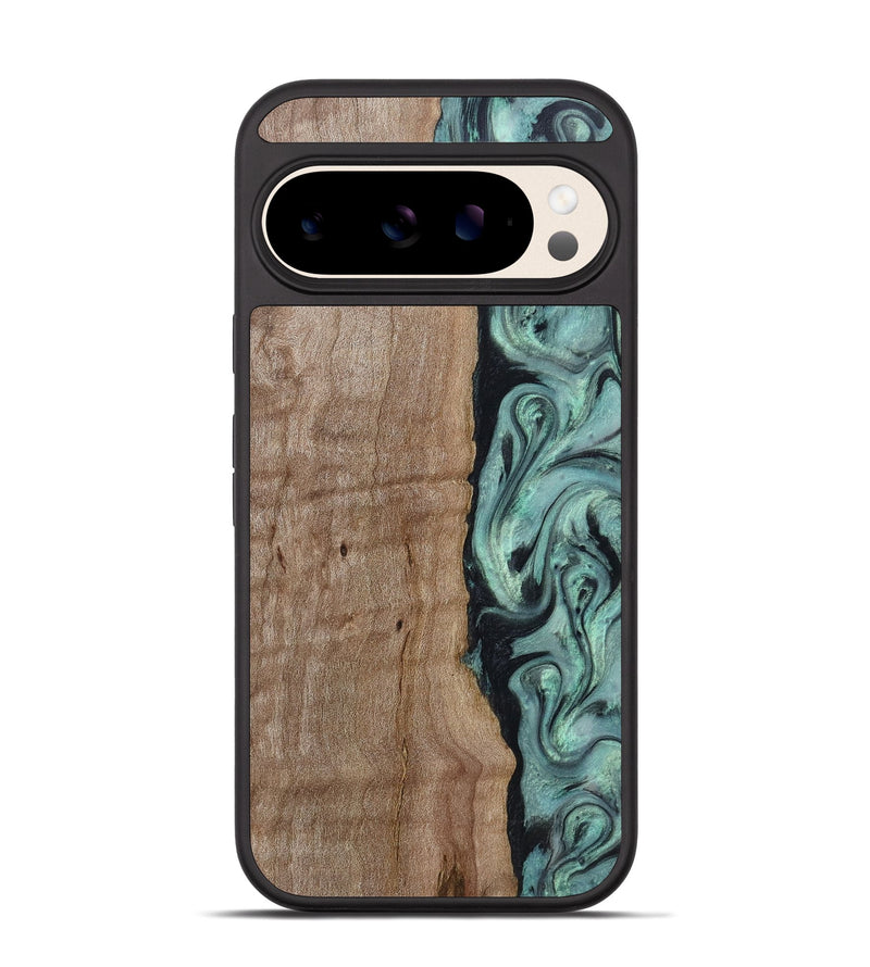 Pixel 10 Wood Phone Case - Julio (Green, 815206)