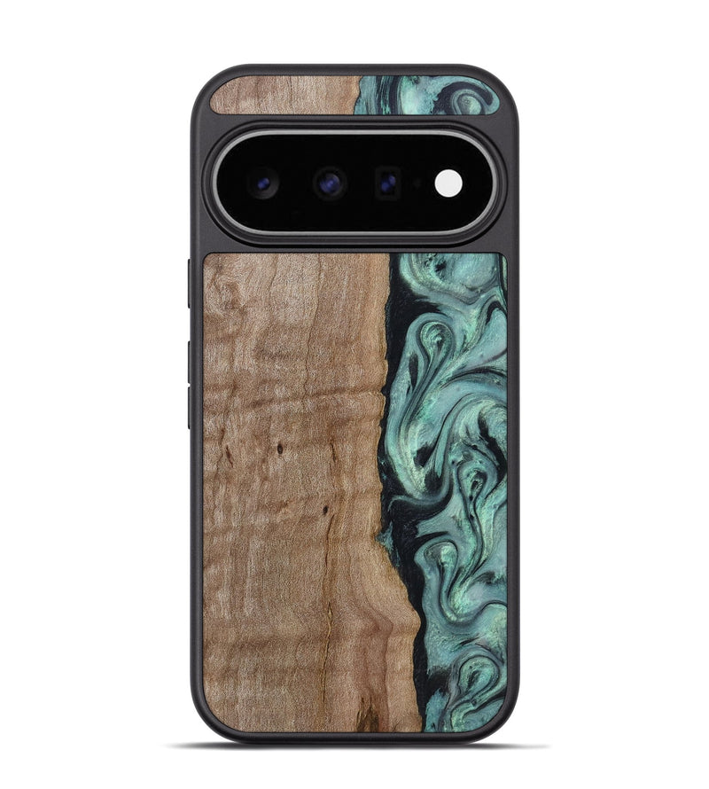 Pixel 11 Pro Wood Phone Case - Julio (Green, 815206)