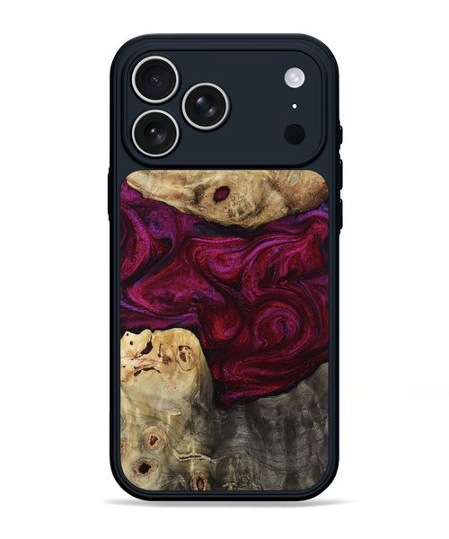 iPhone 17 Pro Max Wood Phone Case - Dario (Red, 815214)