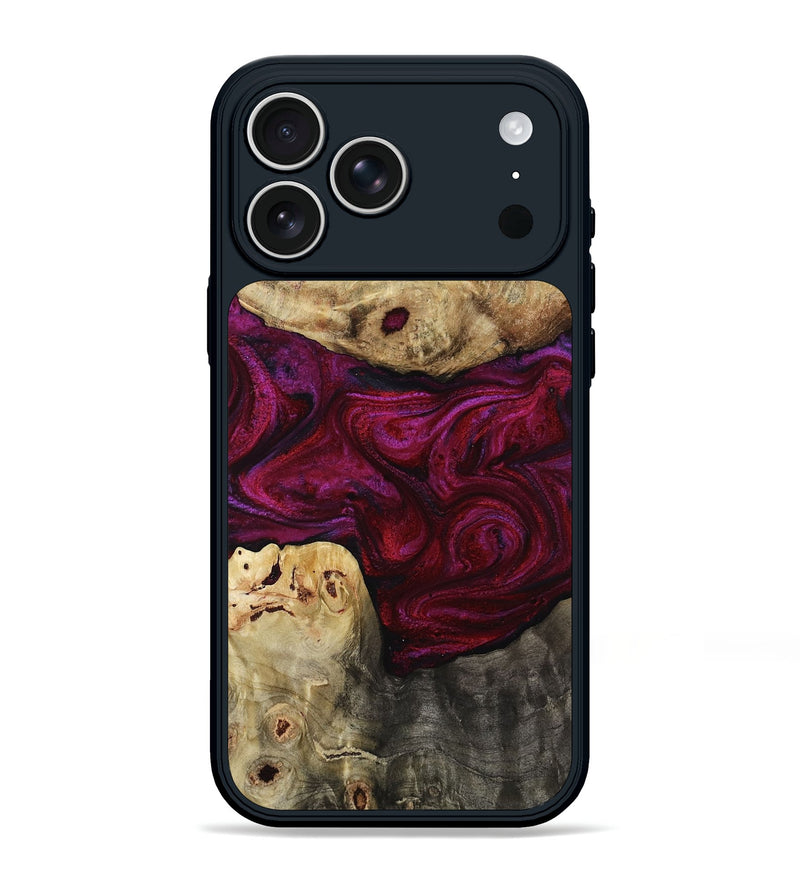 iPhone 17 Pro Max Wood Phone Case - Dario (Red, 815214)