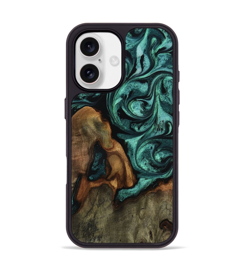 iPhone 17 Wood Phone Case - Sophia (Green, 815219)