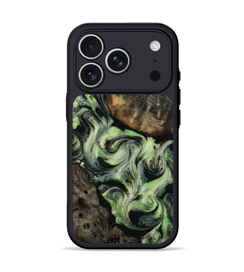 iPhone 17 Pro Wood Phone Case - Jaslene (Green, 815220)