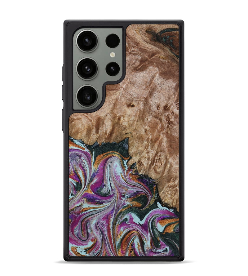 Galaxy S24 Ultra Wood Phone Case - Britney (Green, 815222)