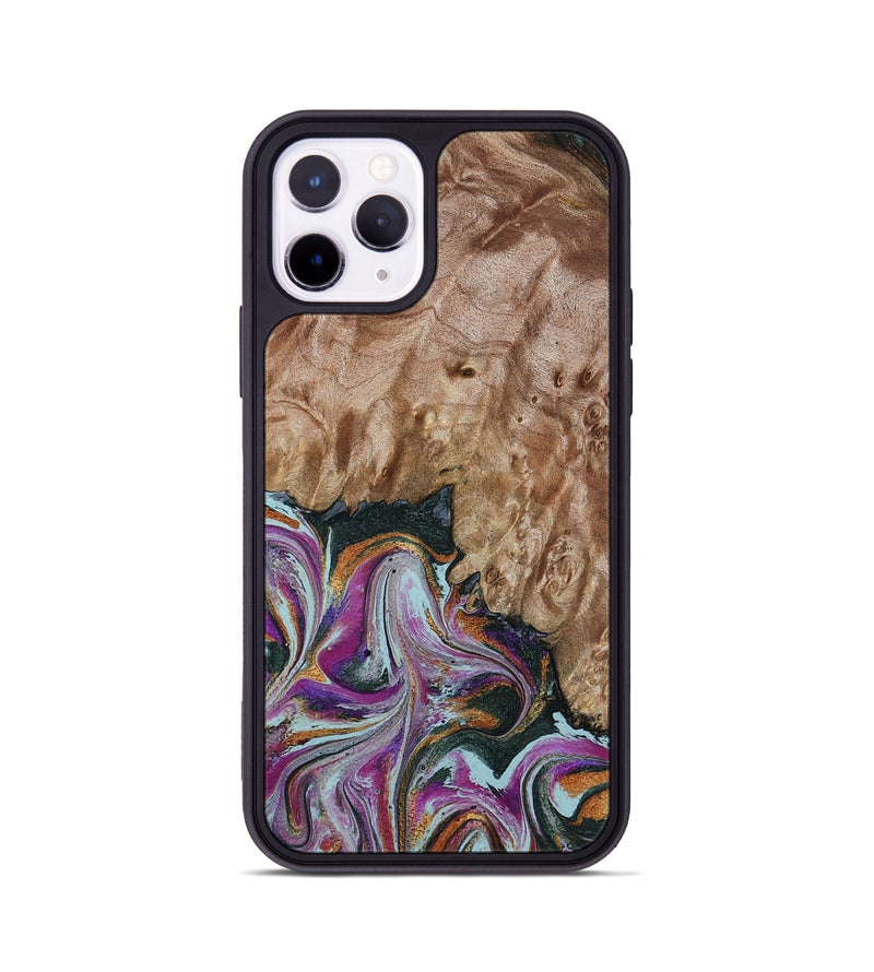 iPhone 11 Pro Wood Phone Case - Britney (Green, 815222)