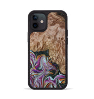 iPhone 12 Wood Phone Case - Britney (Green, 815222)