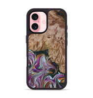 iPhone 16 Wood Phone Case - Britney (Green, 815222)