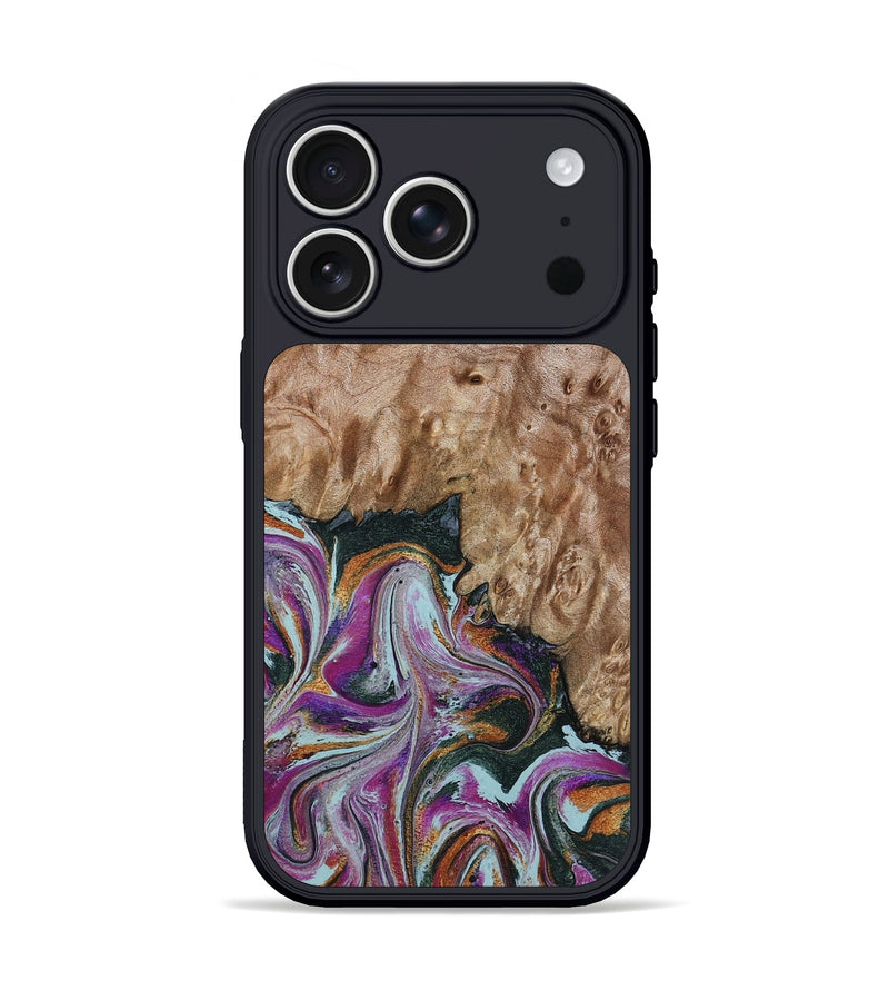iPhone 17 Pro Wood Phone Case - Britney (Green, 815222)